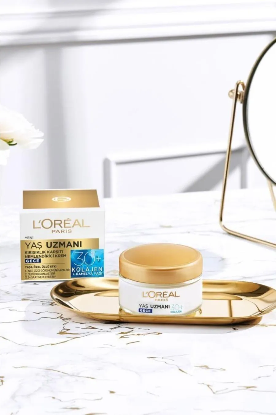 معرفی کرم شب ضد چروک کلاژن +30 سال لورال پاریس L'Oreal Paris