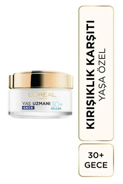 خرید و قیمت کرم شب ضد چروک کلاژن +30 سال L'Oreal Paris  لورال پاریس اصل