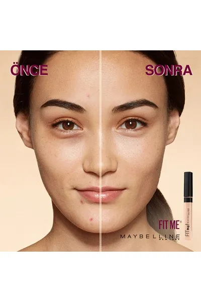 تصویر 3 : کانسیلر فیت می شماره 10 Light  رنگ روشن برای پوشش طبیعی لک و تیرگی Fit Me Concealer 10 Light میبلین نیویورک Maybelline New York 