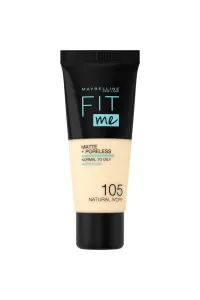 کرم-پودر-فیت-می-مات-و-ضد-منافذ -رنگ-105-Natural-Ivory -عاجی-روشن-Fit-Me-Matte-and-Poreless-Foundation-105-Natural-Ivory-میبلین-نیویورک-Maybelline-New-York
