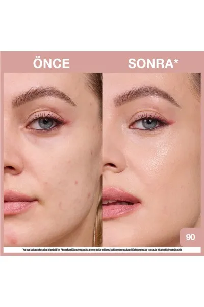  تصویر 7 : کرم پودر روشن‌کننده لیفتر پلامپ اند گلو شماره 90 Beige بژ روشن Lifter Plump and Glow Illuminating Foundation 90 میبلین نیویورک Maybelline New York 