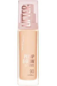 کرم-پودر-روشن‌کننده-لیفتر-پلامپ-اند-گلو-شماره-90-Beige-بژ-روشن-Lifter-Plump-and-Glow-Illuminating-Foundation-90-میبلین-نیویورک-Maybelline-New-York