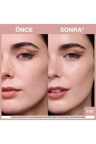  تصویر 6 : کرم پودر درخشان‌کننده Lifter Plump & Glow شماره 110 Beige بژ Lifter Plump and Glow Illuminating Foundation 110 میبلین نیویورک Maybelline New York 
