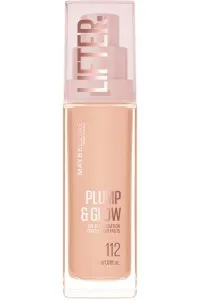 کرم-پودر-Lifter-Plump-&-Glow-شماره-112 -Beige-(بژ)-درخشان-Lifter-Plump-and-Glow-Illuminating-Foundation-112-میبلین-نیویورک-Maybelline-New-York