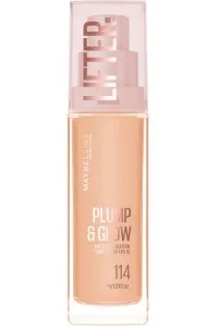 کرم-پودر-روشن‌کننده-و-آبرسان-لیفتر-پلامپ-اند-گلو-Shade-114-Beige-بژ-Lifter-Plump-and-Glow-Illuminating-Foundation-114-میبلین-نیویورک-Maybelline-New-York
