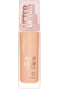 کرم-پودر-Lifter-Plump-&-Glow-شماره-117-Beige-بژ-روشن-با-جلوه-درخشان-Lifter-Plump-and-Glow-Illuminating-Foundation-117-میبلین-نیویورک-Maybelline-New-York