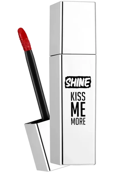  تصویر 2 : رژ لب مایع Candy رنگ قرمز با ماندگاری طولانی و پایان براق Shine Kiss Me More Long Lasting Shiny Finish Liquid Lipstick 11 Candy فلورمار Flormar 