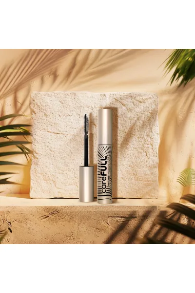  تصویر 7 : ریمل حجم‌دهنده پرپشت‌کننده و تقویت‌کننده مژه Black رنگ مشکی CareFull Volume Lash Strengthening Volumizing Mascara Black فلورمار Flormar 