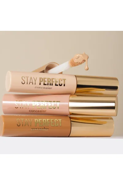  تصویر 4 : کانسیلر پیگمنت بالا Stay Perfect شماره 001 رنگ Fair (بژ) Stay Perfect Highly Pigmented Concealer 1 Fair فلورمار Flormar 