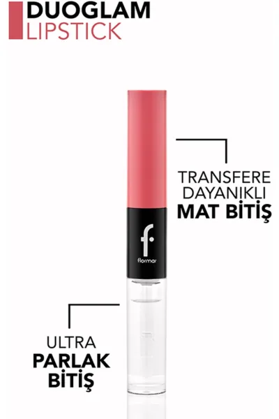  تصویر 4 : رژ لب دو سر صورتی Believe in Magic با پیگمنت بالا و ماندگاری طولانی Duoglam Highly Pigmented Long Lasting Dual Ended Lipstick 5 Believe in Magic فلورمار Flormar 