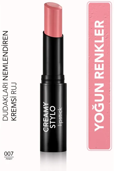 تصویر 1 : رژ لب جامد کرمی و مرطوب‌کننده رنگ Pinky صورتی برای آرایش روزانه Creamy Stylo Moisturizing Lipstick 7 Pinky فلورمار Flormar 