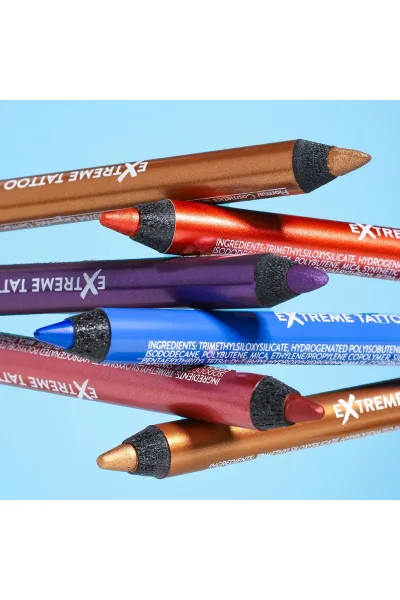  تصویر 2 : مداد چشم ژلی اکسترا ماندگار و درخشان Glitzy Brown قهوه‌ای Extreme Tattoo Extra Long Lasting Shimmer Gel Eye Pencil 1 Glitzy Brown فلورمار Flormar 