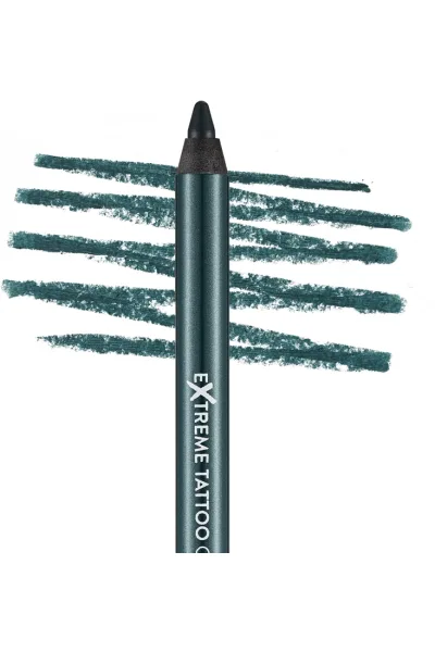  تصویر 1 : مداد چشم ژلی مات Deep Green سبز تیره با ماندگاری طولانی Extreme Tattoo Extra Long Lasting Matte Gel Eye Pencil 3 Deep Green فلورمار Flormar 
