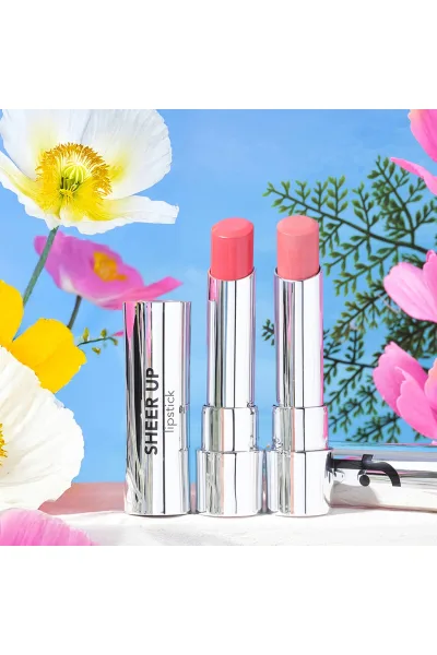  تصویر 8 : رژ لب Daring Whisper نود قهوه‌ای روشن نیمه‌شفاف و مرطوب‌کننده Sheer Up Moisturizing Semi Transparent Lipstick 22 Daring Whisper فلورمار Flormar 