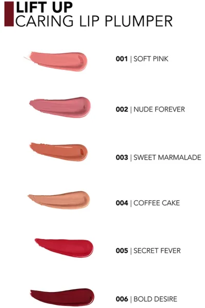  تصویر 3 : لیپ گلاس حجم‌دهنده لب با اثر هیالورونیک اسید رنگ Secret Fever قرمز Lift Up Hyaluronic Acid Plumping Lip Gloss 5 Secret Fever فلورمار Flormar 