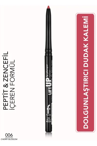  تصویر 1 : مداد لب حجم‌دهنده و خوش‌فرم‌کننده Cherry Blossom رنگ گیلاسی Lift Up Plumping Lip Pencil 6 Cherry Blossom فلورمار Flormar 
