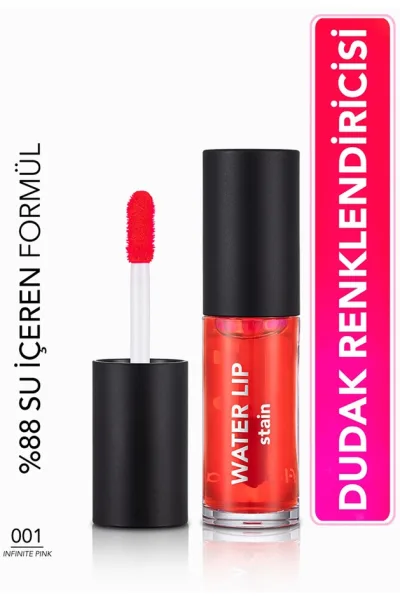  تصویر 1 : تینت لب واتری Water Lip Stain رنگ Infinite Pink صورتی ماندگار Water Lip Stain 1 Infinite Pink فلورمار Flormar 