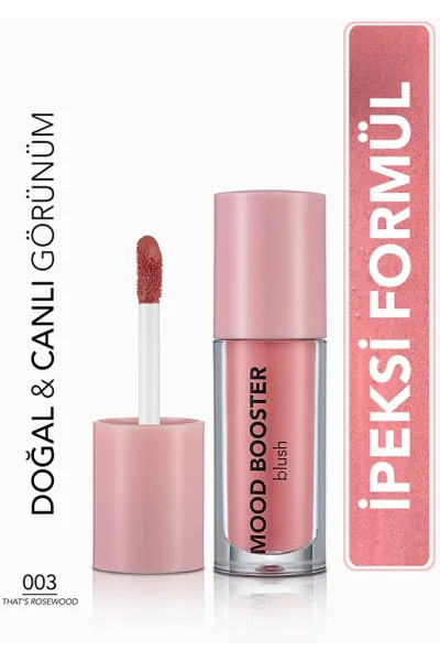  تصویر 2 : رژگونه با رنگ‌دهی بالا و درخشش طبیعی Thats Rosewood گلبهی گلی Mood Booster Highly Pigmented Natural Shimmer Blush That's Rosewood 3 Thats Rosewood فلورمار Flormar 