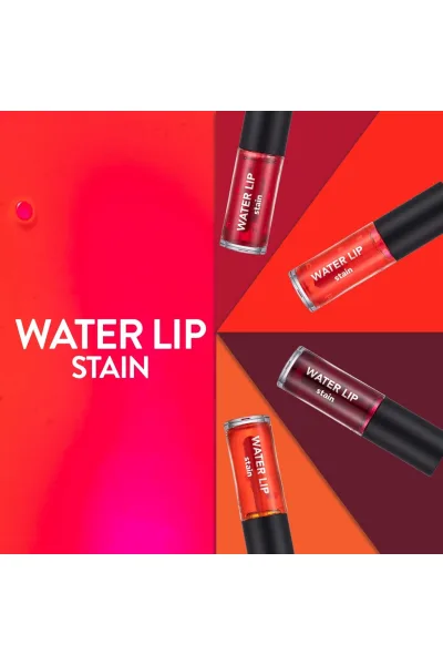  تصویر 6 : تینت لب مایع Water Lip Stain رنگ Orange Juice نارنجی ماندگار Water Lip Stain 4 Orange Juice فلورمار Flormar 