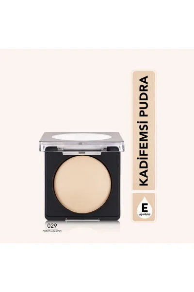 تصویر 1 : پودر فشرده بیکد Porcelain Ivory؛ رنگ عاجی پوشش یکدست و طبیعی Baked Powder Powder 29 Porcelain Ivory فلورمار Flormar 