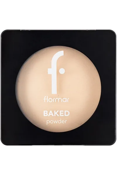  تصویر 2 : پودر فشرده بیکد شماره 030 Mat Beige بژ مات با پوشش طبیعی Baked Powder Powder 30 Mat Beige فلورمار Flormar 