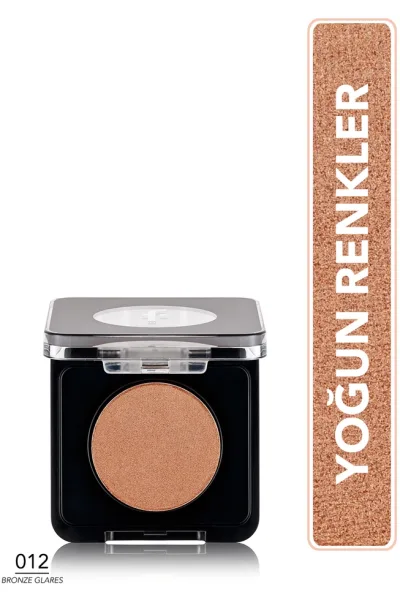  تصویر 1 : سایه چشم تک‌رنگ مرواریدی Bronze Glares رنگ برنزی با پیگمنت بالا Mono Highly Pigmented Single Pearly Eyeshadow 12 Bronze Glares فلورمار Flormar 