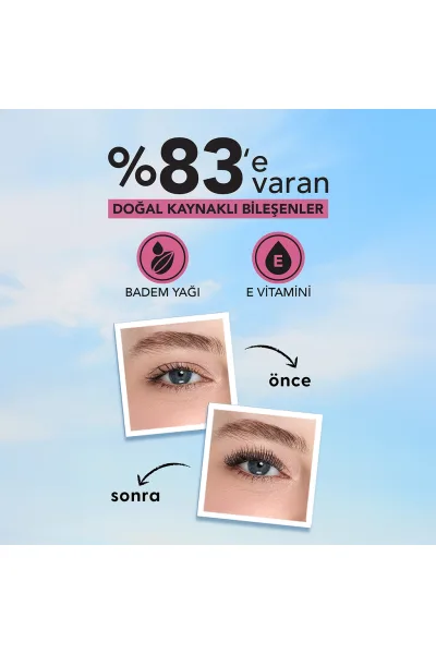  تصویر 2 : ریمل بلندکننده و تقویت‌کننده مژه Black؛ رنگ مشکی با اثر کشیده‌تر Longer Than Ever Lash Lengthening Nourishing Mascara 1 Black فلورمار Flormar 