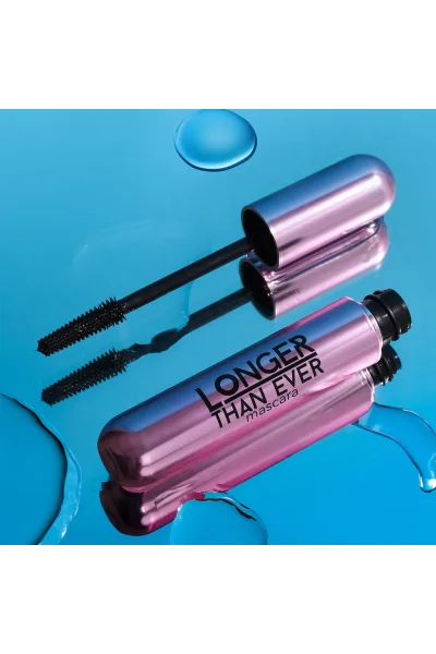  تصویر 4 : ریمل بلندکننده و تقویت‌کننده مژه Black؛ رنگ مشکی با اثر کشیده‌تر Longer Than Ever Lash Lengthening Nourishing Mascara 1 Black فلورمار Flormar 