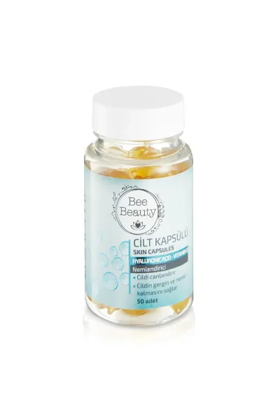 خرید و قیمت سرم کپسولی آبرسان  ویتامین E + هیالورونیک اسید Bee Beauty  بی بیوتی اصل