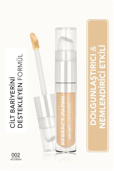  تصویر 1 : کانسیلر سرمی پوشش طبیعی با جلوه مرطوب و درخشان W2 Cream رنگ بژ Perfect Glow Dewy Bright Finish Serum Concealer 2 W2 Cream فلورمار Flormar 