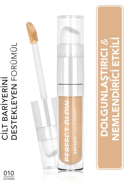  تصویر 1 : کانسیلر سرمی با پوشش طبیعی و جلوه مرطوب رنگ C4 Fawn بژ روشن Perfect Glow Dewy Bright Finish Serum Concealer 10 C4 Fawn فلورمار Flormar 