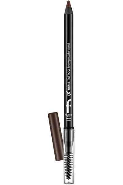 خرید و قیمت مداد ابرو ماندگار با برس رنگ Medium Brown قهوه‌ای متوسط Flormar فلورمار اصل