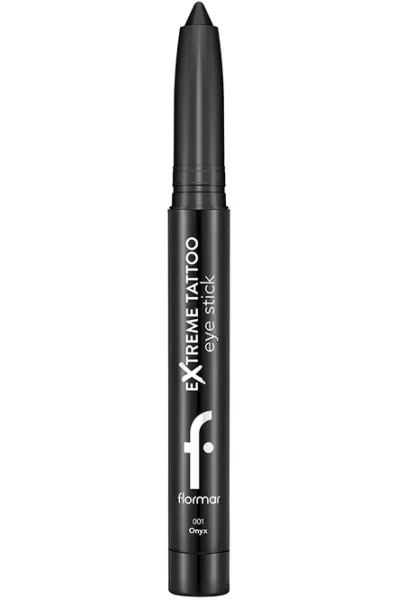 خرید و قیمت مداد چشم ژلی مات آسانسوری Onyx Black، مشکی پررنگ و ماندگار Flormar فلورمار اصل