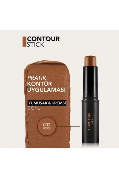  تصویر 2 : کانتور استیکی کرمی با پایان مات برای فرم‌دهی صورت Medium؛ بژ متوسط Contour Stick Matte Finish Creamy Stick Contour 2 Medium فلورمار Flormar 