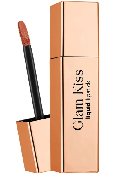  تصویر 1 : رژ لب براق مرطوب‌کننده با پیگمنت بالا Spiced Coffee قهوه‌ای ادویه‌ای Glam Kiss Highly Pigmented Moisturizing Glass Lip Look Shiny Finish Lipstick 5 Spiced Coffee فلورمار Flormar 