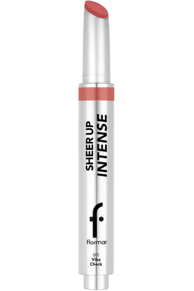  تصویر 1 : رژ لب ژلی با بافت کرمی لطیف و پایان براق رنگ Vibe Check صورتی Sheer Up Intense Cream Texture Shiny Finish Jelly Lipstick 1 Vibe Check فلورمار Flormar 