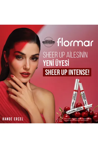  تصویر 2 : رژ لب ژلی با بافت کرمی لطیف و پایان براق رنگ Vibe Check صورتی Sheer Up Intense Cream Texture Shiny Finish Jelly Lipstick 1 Vibe Check فلورمار Flormar 