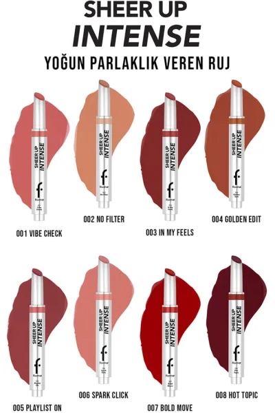  تصویر 5 : رژ لب ژلی با بافت کرمی لطیف و پایان براق رنگ Vibe Check صورتی Sheer Up Intense Cream Texture Shiny Finish Jelly Lipstick 1 Vibe Check فلورمار Flormar 