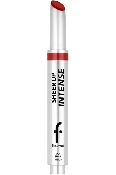  تصویر 1 : رژ لب ژله‌ای براق با بافت کرمی نرم و ماندگار Bold Move رنگ قرمز Sheer Up Intense Cream Texture Shiny Finish Jelly Lipstick 7 Bold Move فلورمار Flormar 