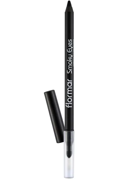 خرید و قیمت مداد چشم ضدآب با ماندگاری بالا Carbon Black مشکی مات اسموکی Flormar فلورمار اصل