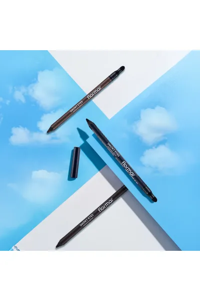  تصویر 4 : مداد چشم ضدآب مات Deep Purple (بنفش تیره) برای آرایش اسموکی Smoky Eyes Matte Finish Waterproof Eye Pencil 5 Deep Purple فلورمار Flormar 