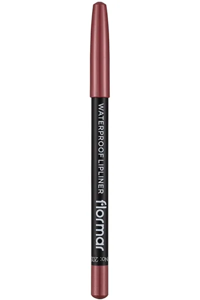  تصویر 2 : مداد لب مات ضدآب و پیگمنت بالا با رنگ Subdued Pink صورتی Waterproof Highly Pigmented Matte Lip Pencil 203 Subdued Pink فلورمار Flormar 