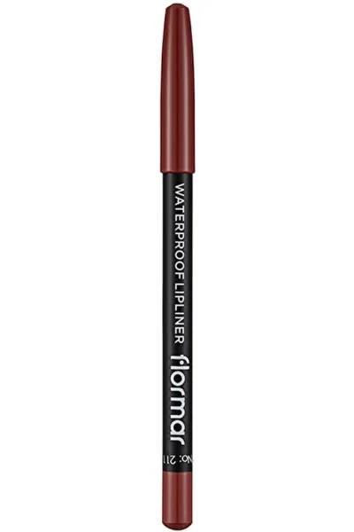  تصویر 2 : مداد لب مات ضدآب و پررنگ Classical Brown قهوه‌ای برای آرایش لب Waterproof Highly Pigmented Matte Lip Pencil 211 Classical Brown فلورمار Flormar 