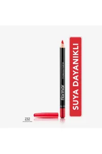 مداد-لب-مات-ضدآب-و-پیگمنت-بالا-برای-لب-Passionate-Red-قرمز-Waterproof-Highly-Pigmented-Matte-Lip-Pencil-232-Passionate-Red-فلورمار-Flormar