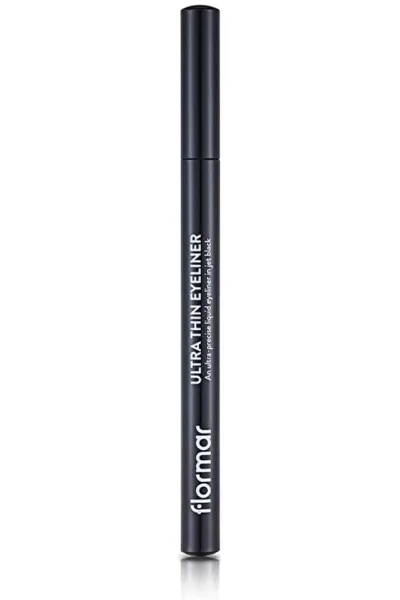  تصویر 1 : خط چشم ماژیکی نوک نمدی بسیار باریک و مات Black مشکی برای طراحی دقیق Ultra Thin Fine Felt Tip Matte Eyeliner 1 Black فلورمار Flormar 