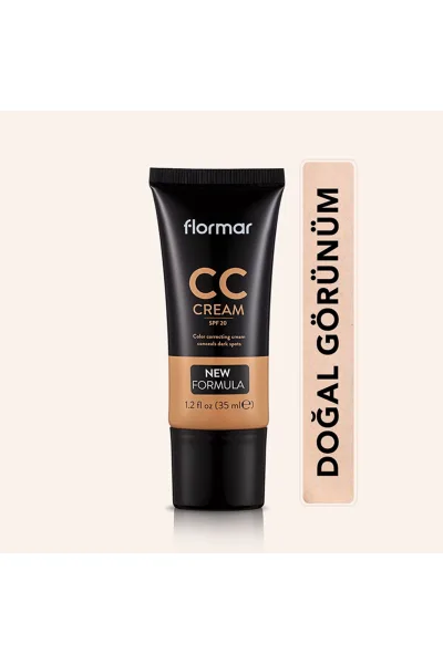  تصویر 1 : کرم CC پوشاننده جای زخم و لک تیره Anti Fatigue  بژ  ۳۵ میلی‌لیتر Dark Spot Cover CC Cream CC04 Anti Fatigue 35 ml فلورمار Flormar 