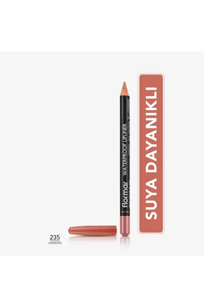  تصویر 1 : مداد لب مات و ضدآب با پیگمنت بالا برای لب‌ها رنگ Undressed مسی Waterproof Highly Pigmented Matte Lip Pencil 235 Undressed فلورمار Flormar 