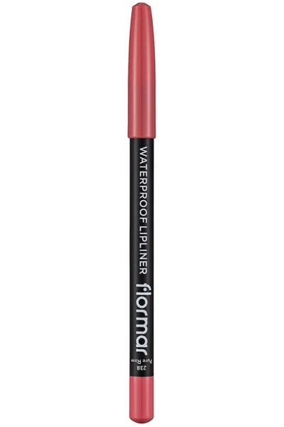  تصویر 2 : مداد لب مات ضدآب و پررنگ Pure Rose رنگ گلی طبیعی با ماندگاری بالا Waterproof Highly Pigmented Matte Lip Pencil 238 Pure Rose فلورمار Flormar 