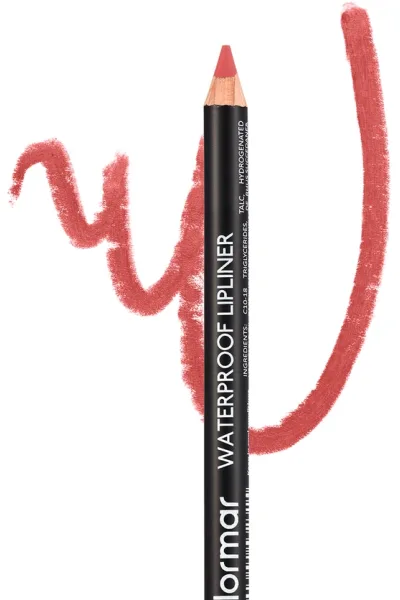 تصویر 3 : مداد لب مات ضدآب و پررنگ Pure Rose رنگ گلی طبیعی با ماندگاری بالا Waterproof Highly Pigmented Matte Lip Pencil 238 Pure Rose فلورمار Flormar 