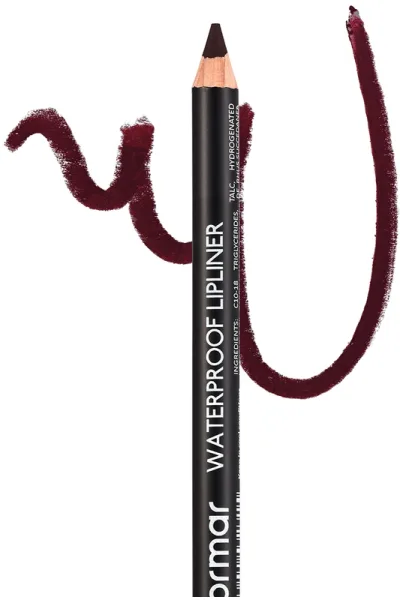  تصویر 2 : خط لب مات ضدآب با پیگمنت بالا برای آرایش لب Deep Bordeaux شرابی تیره Waterproof Highly Pigmented Matte Lip Pencil 242 Deep Bordeaux فلورمار Flormar 